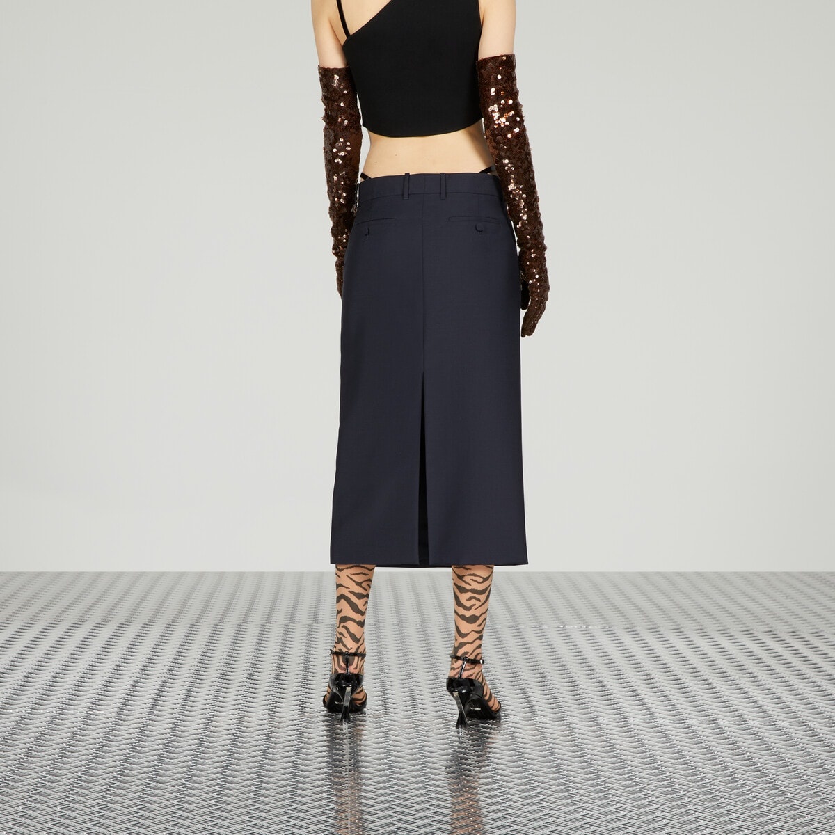 Wool mohair skirt - 8