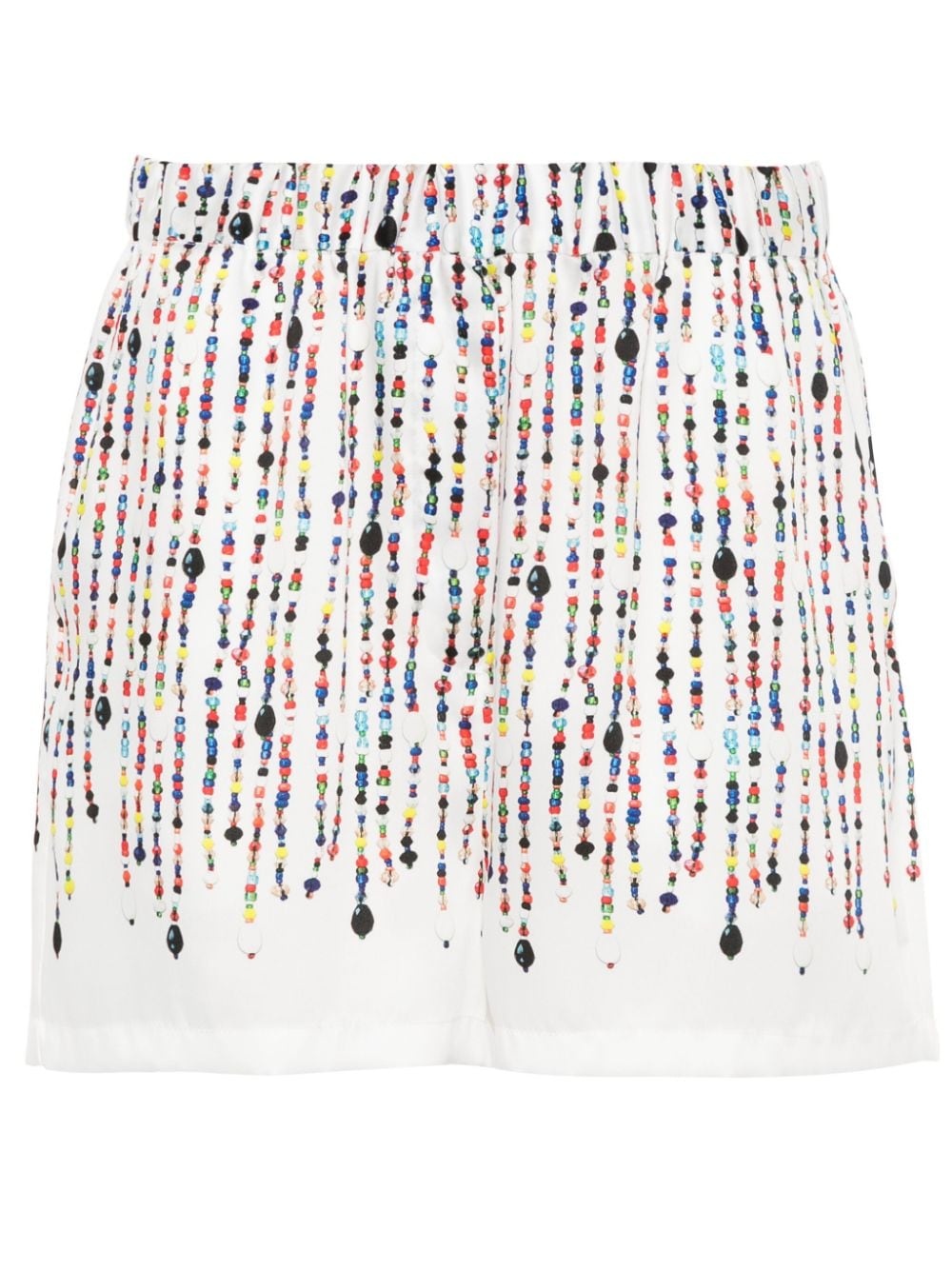 bead-print shorts - 1