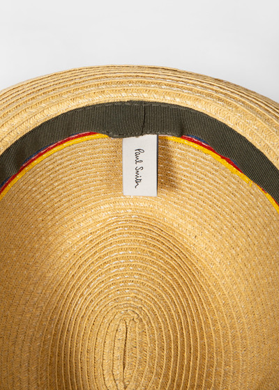 Paul Smith 'Artist Stripe' Raffia Trilby Hat outlook