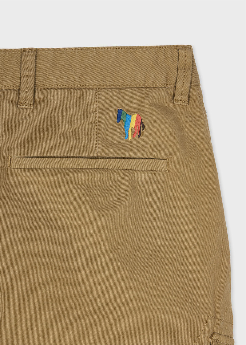 Paul Smith Light Brown Broad Stripe Zebra Cargo Trousers outlook