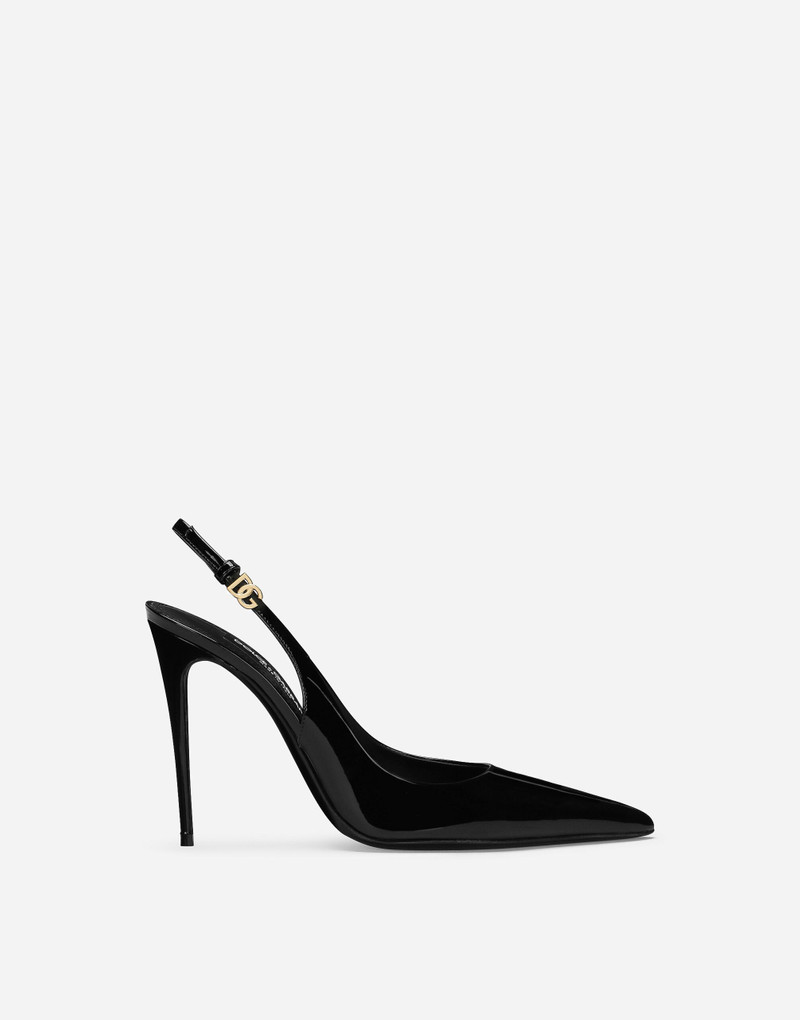 Patent leather slingbacks 1