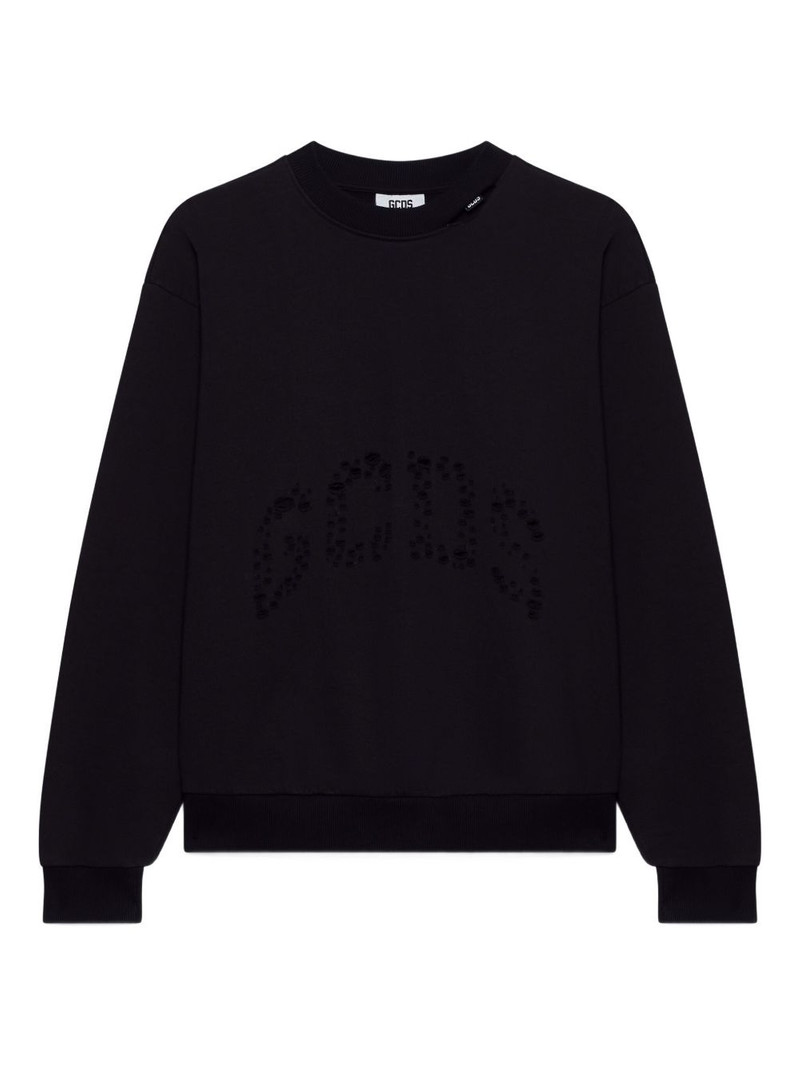 distressed-effect sweatshirt 1