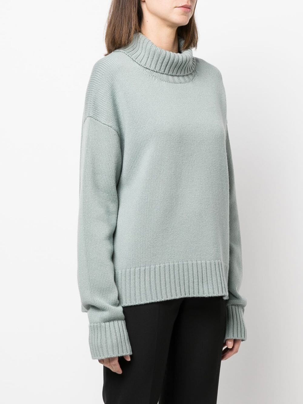 roll-neck oversized jumper - 3