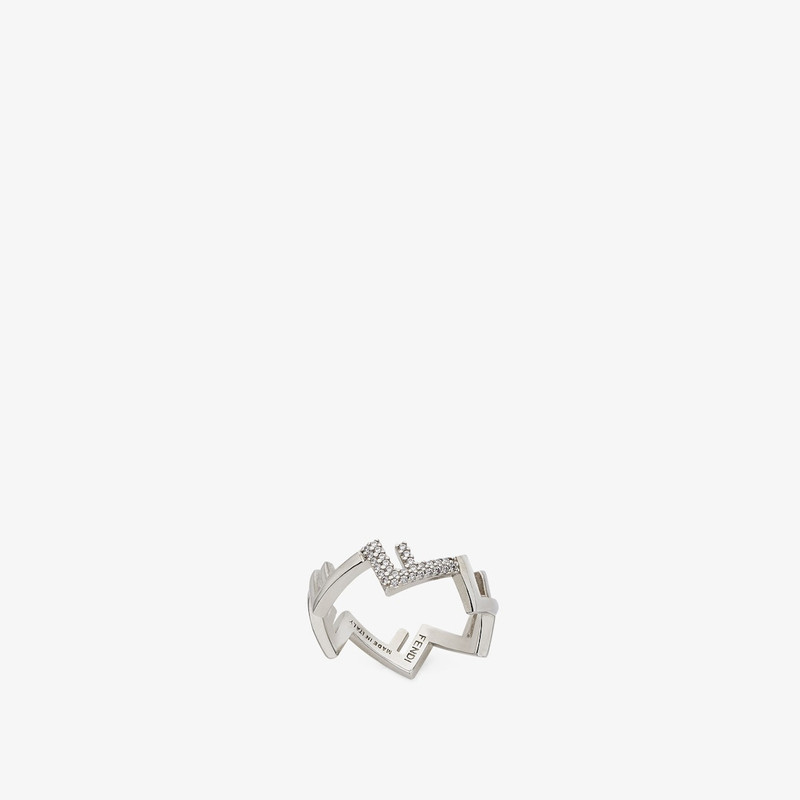 Fendi Five Ring Silver-colored metal ring 1