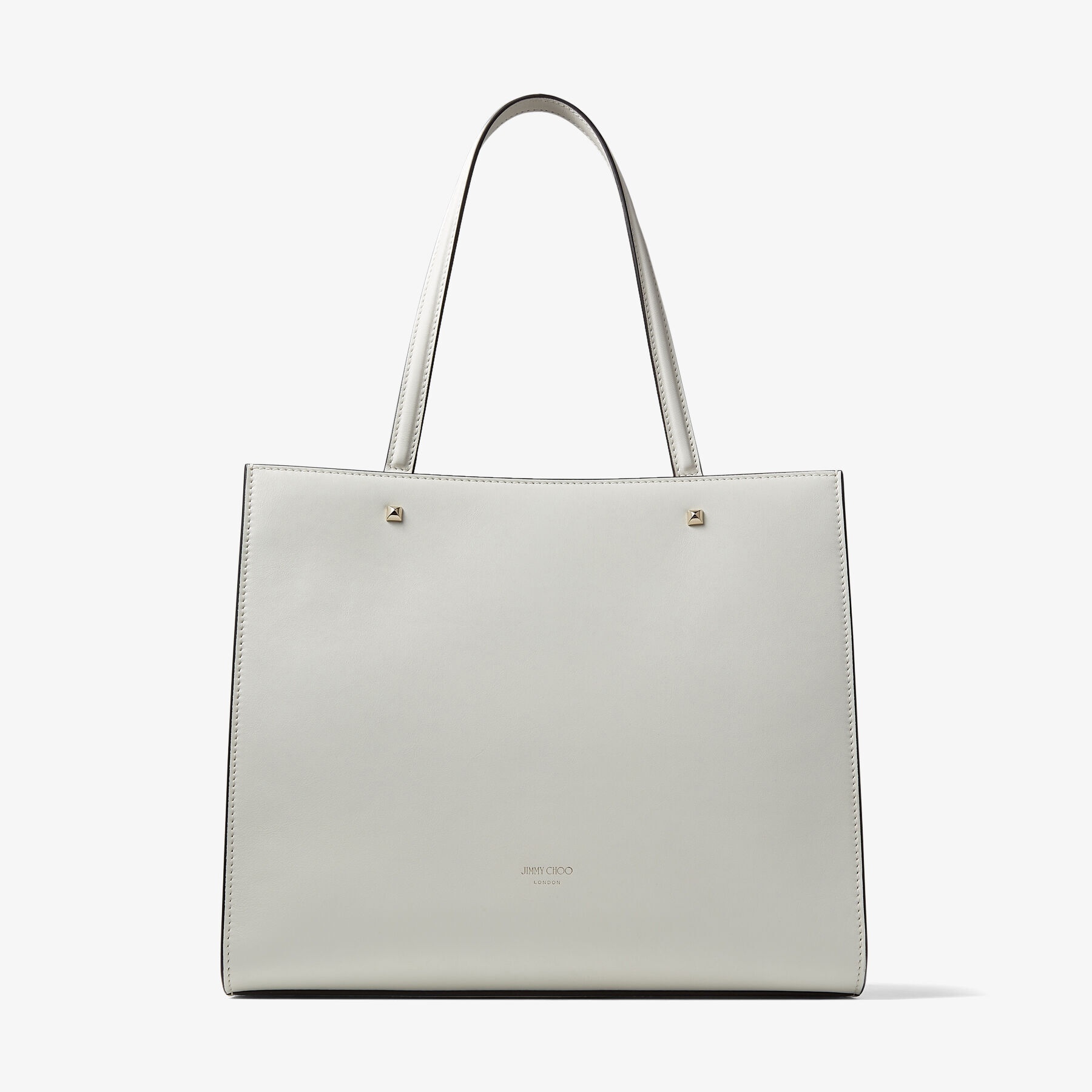 Varenne Tote Bag
Latte Fine Shiny Calf Leather Tote Bag with Light Gold JC Emblem - 7