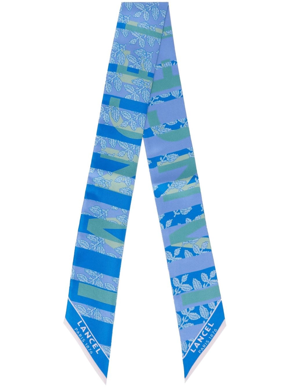 Horizon-print silk scarf - 1