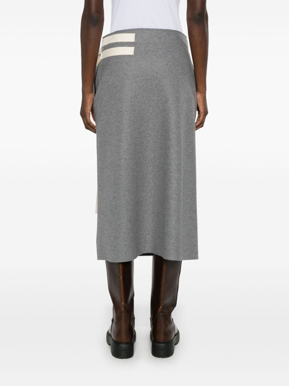 buckled midi skirt - 4