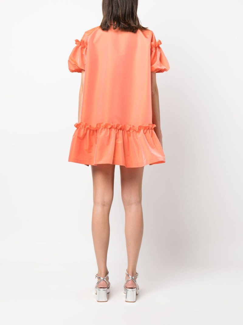ruffle-trim short-puff sleeve minidress 4