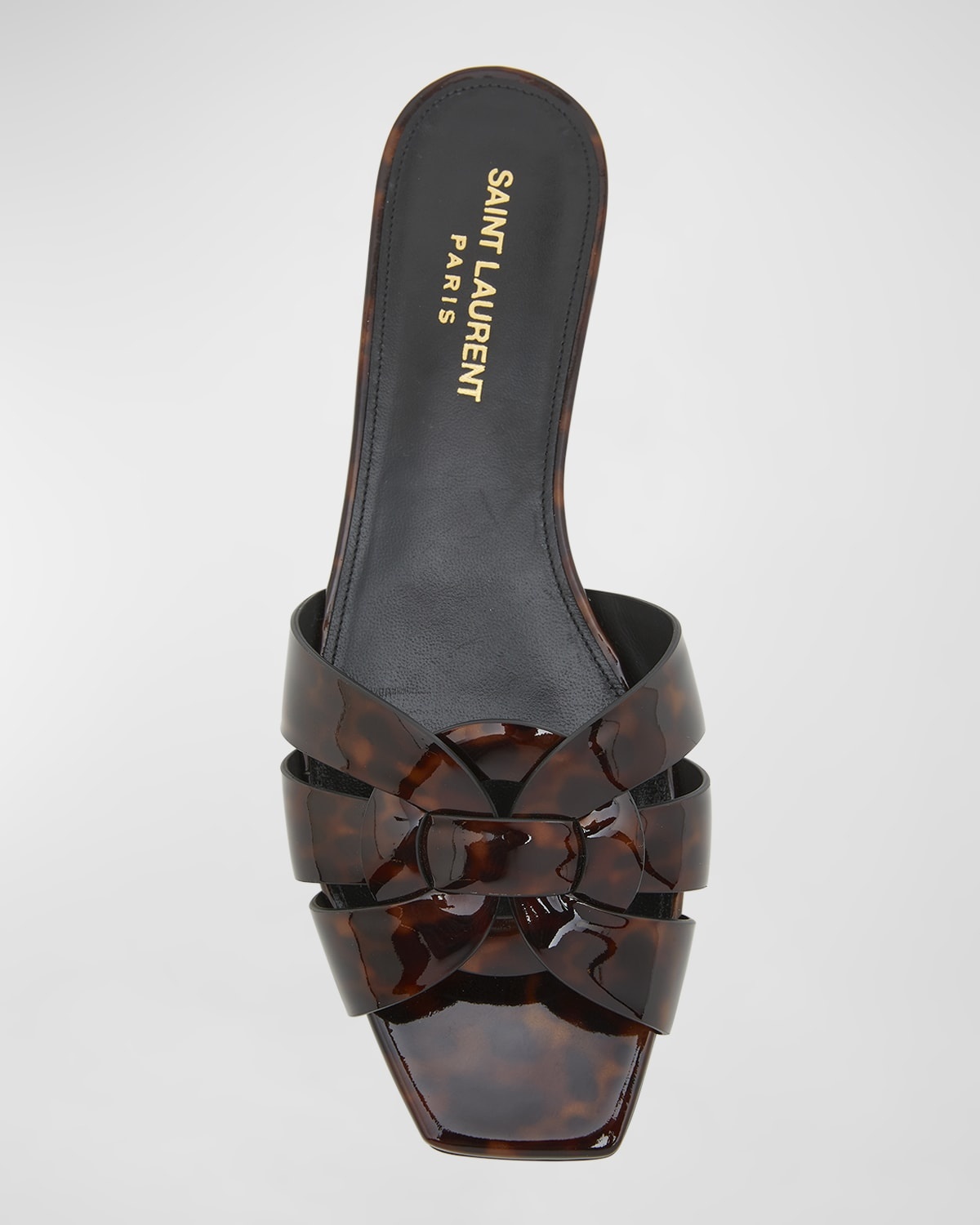 Tribute Tortoise Shell Flat Slide Sandals - 5