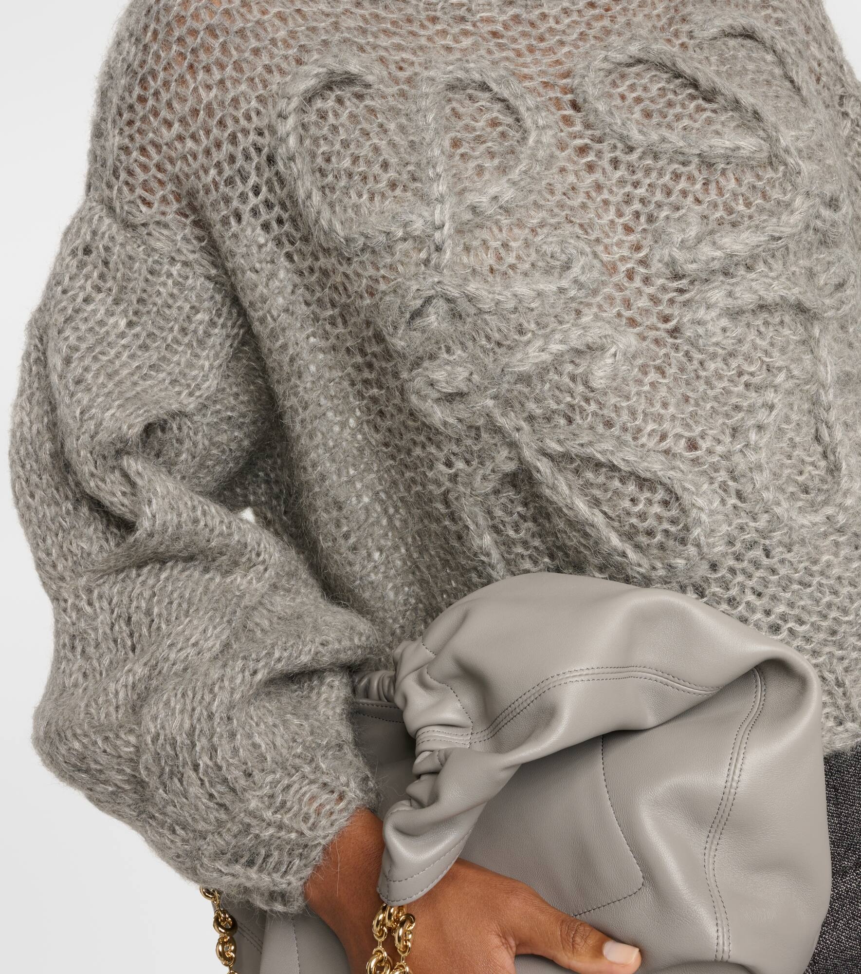 Anagram open-knit mohair-blend sweater - 5