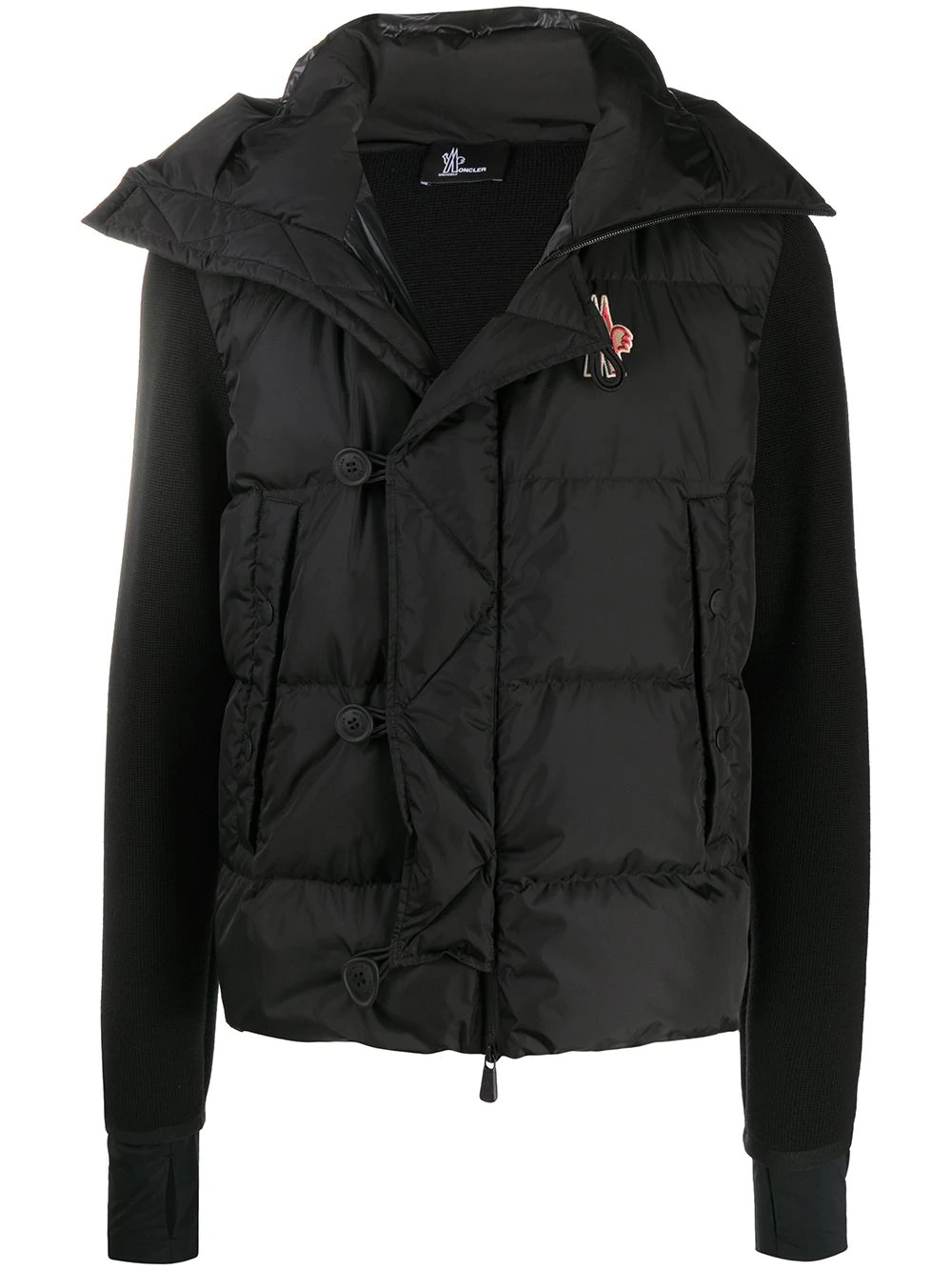 panelled padded jacket - 1