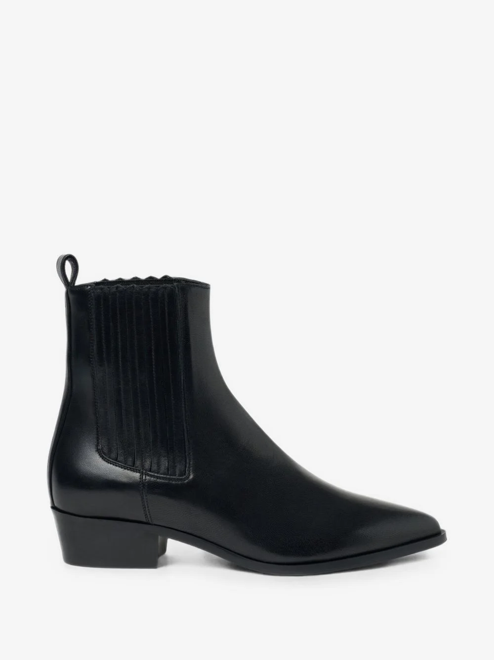 Olivia pleated leather Chelsea boots - 1