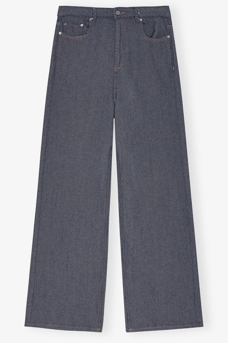 BLUE HEAVY TWILL DENIM MARRI JEANS 1