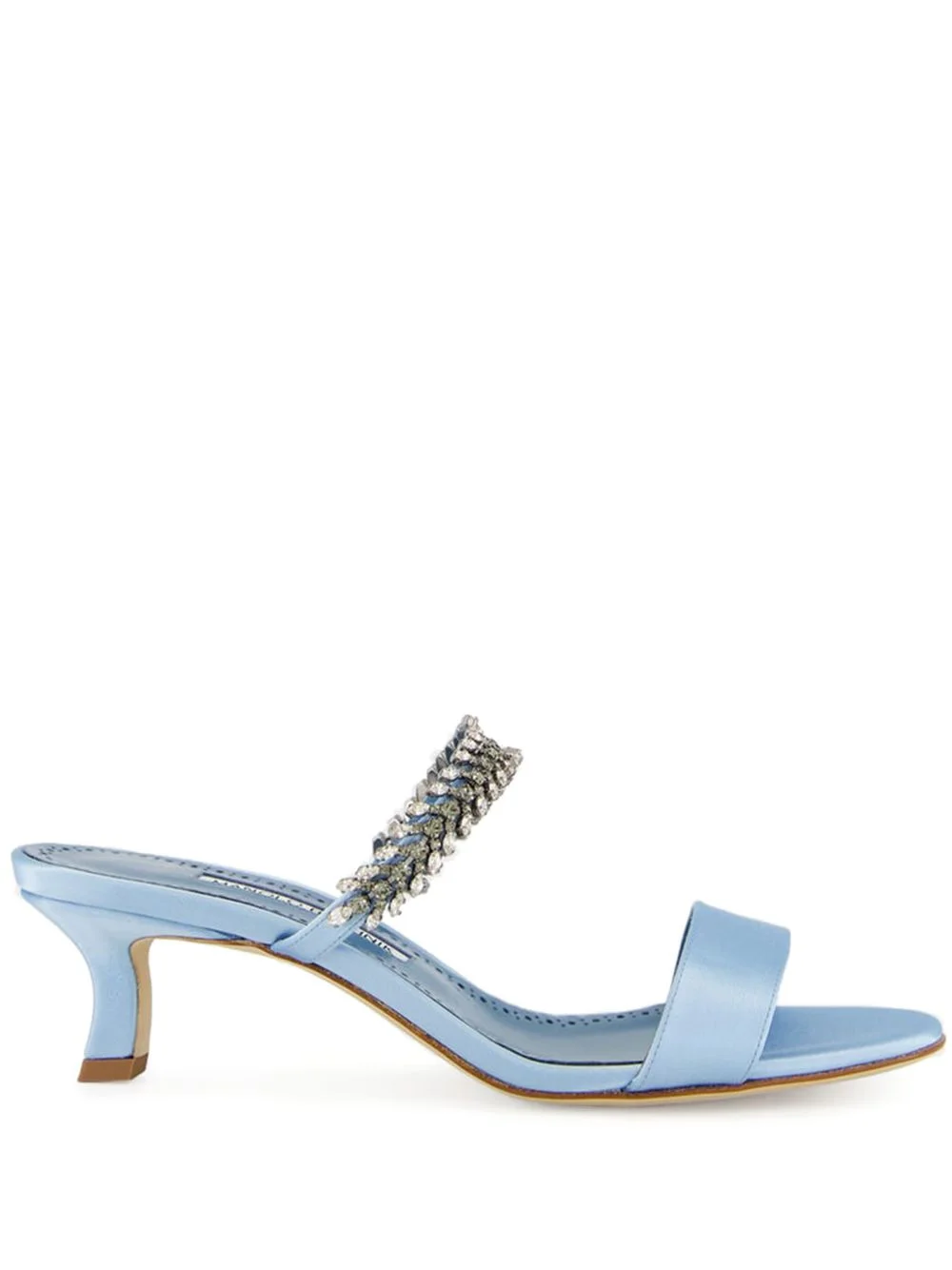 50mm Kifasan crystal-embellished satin sandals - 1