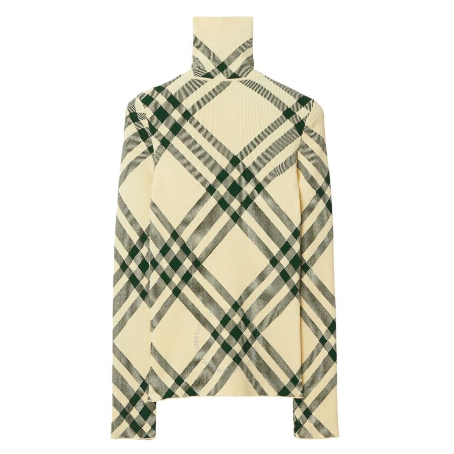 Burberry Check-Pattern High-Neck Jumper - 2