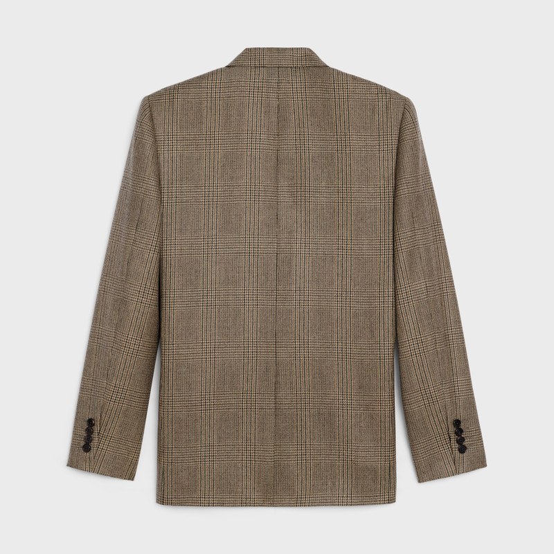 CELINE RECTANGLE JACKET IN PRINCE OF WALES CHECK WOOL outlook