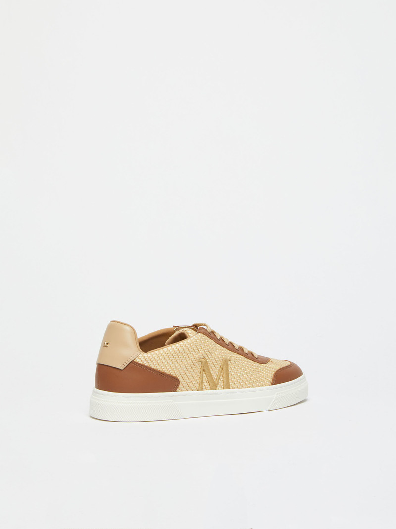 TABA Straw and leather sneakers 3
