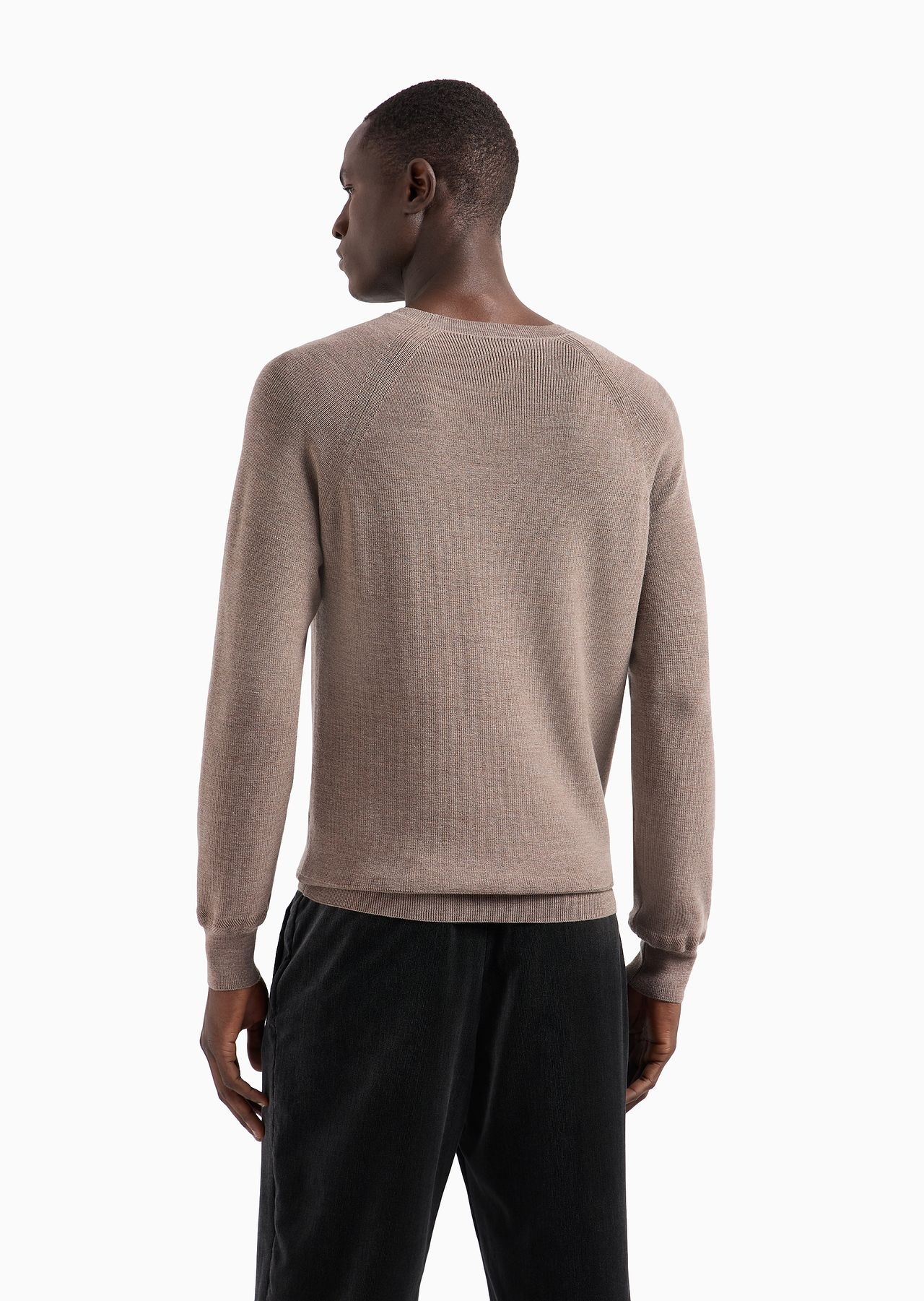 Virgin-wool, crew-neck jumper - 3