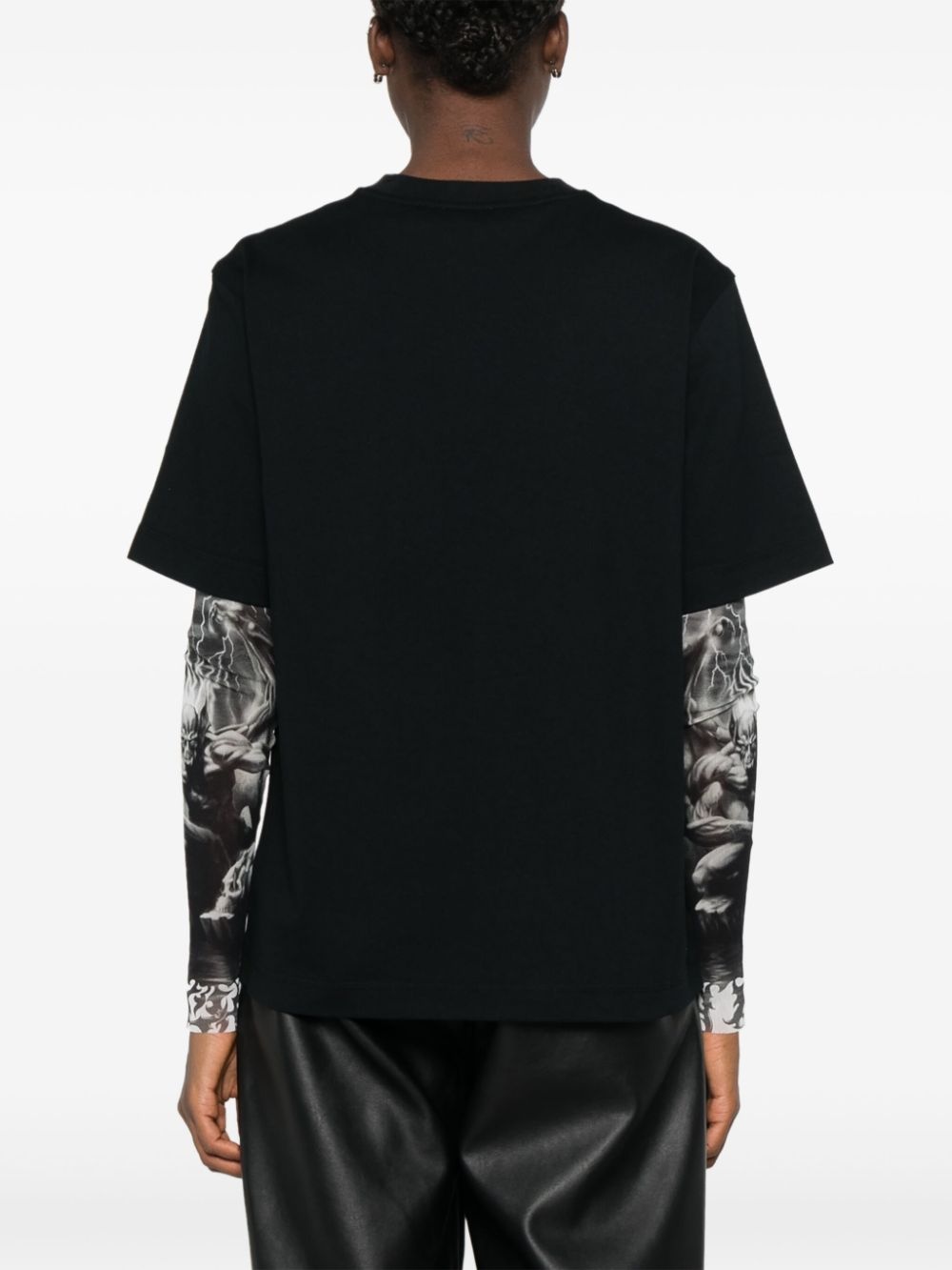 flocked-logo T-shirt - 4
