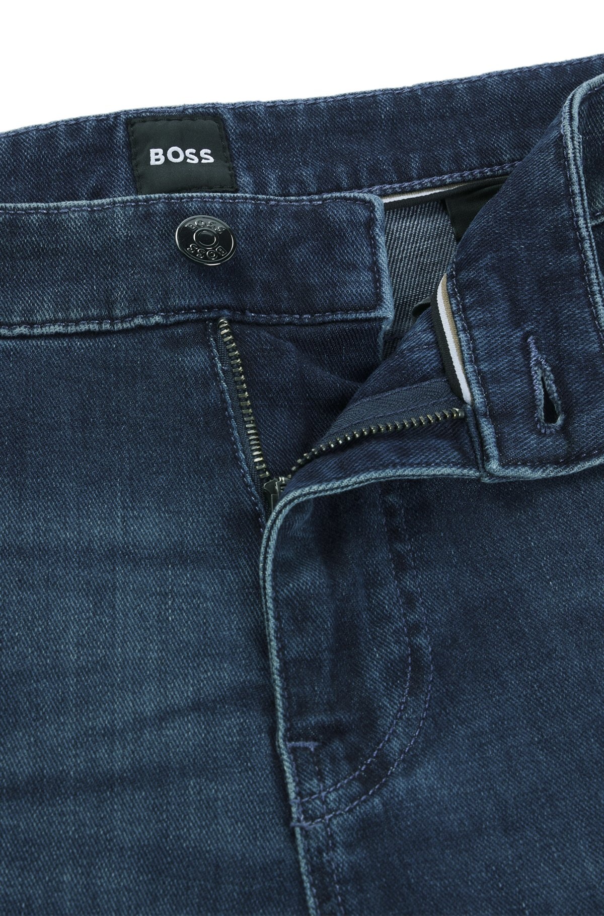 MAINE REGULAR-FIT JEANS IN BLUE STRETCH DENIM - 6