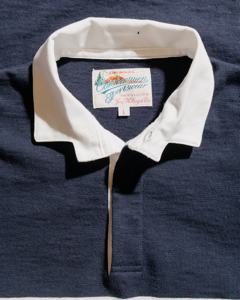MC25013 Climbers' Striped Rugby Shirt Navy/Ecru 5