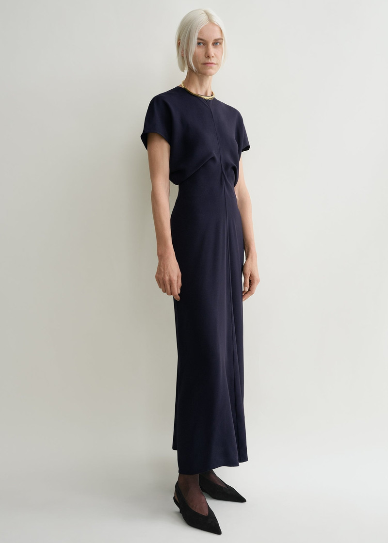 Totême Slouch waist dress navy outlook