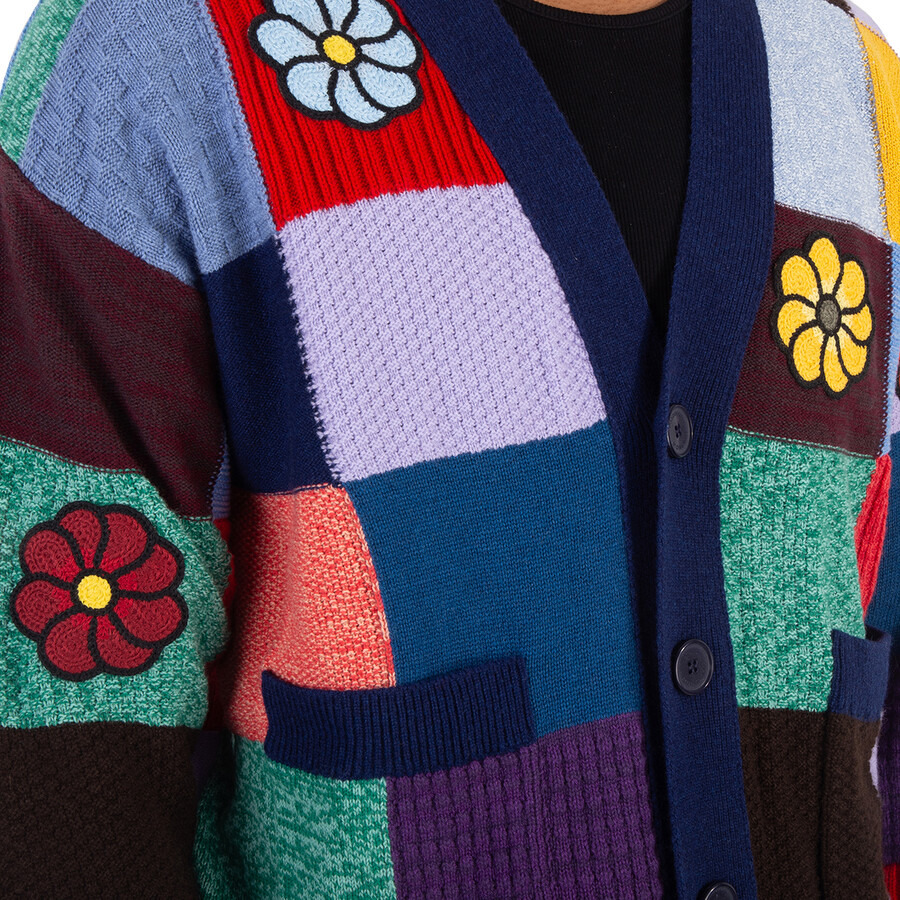 Moncler Patchwork-Design Crochet Cardigan - 2