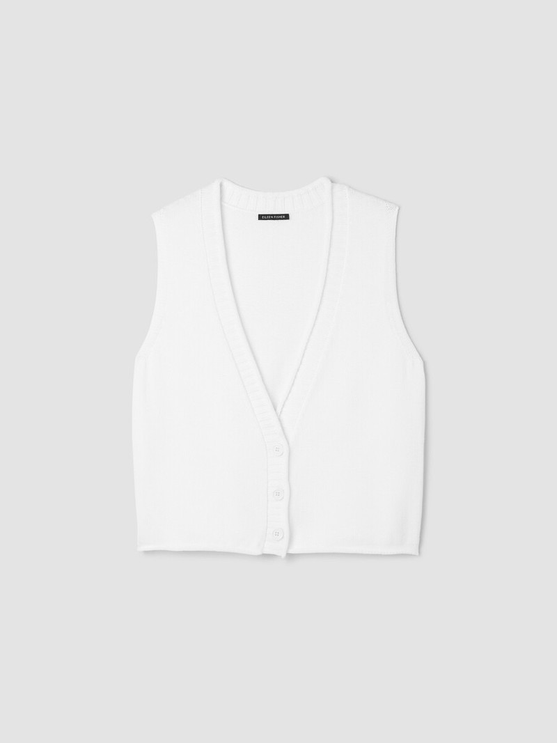 Peruvian Cotton Blend V-Neck Vest 1