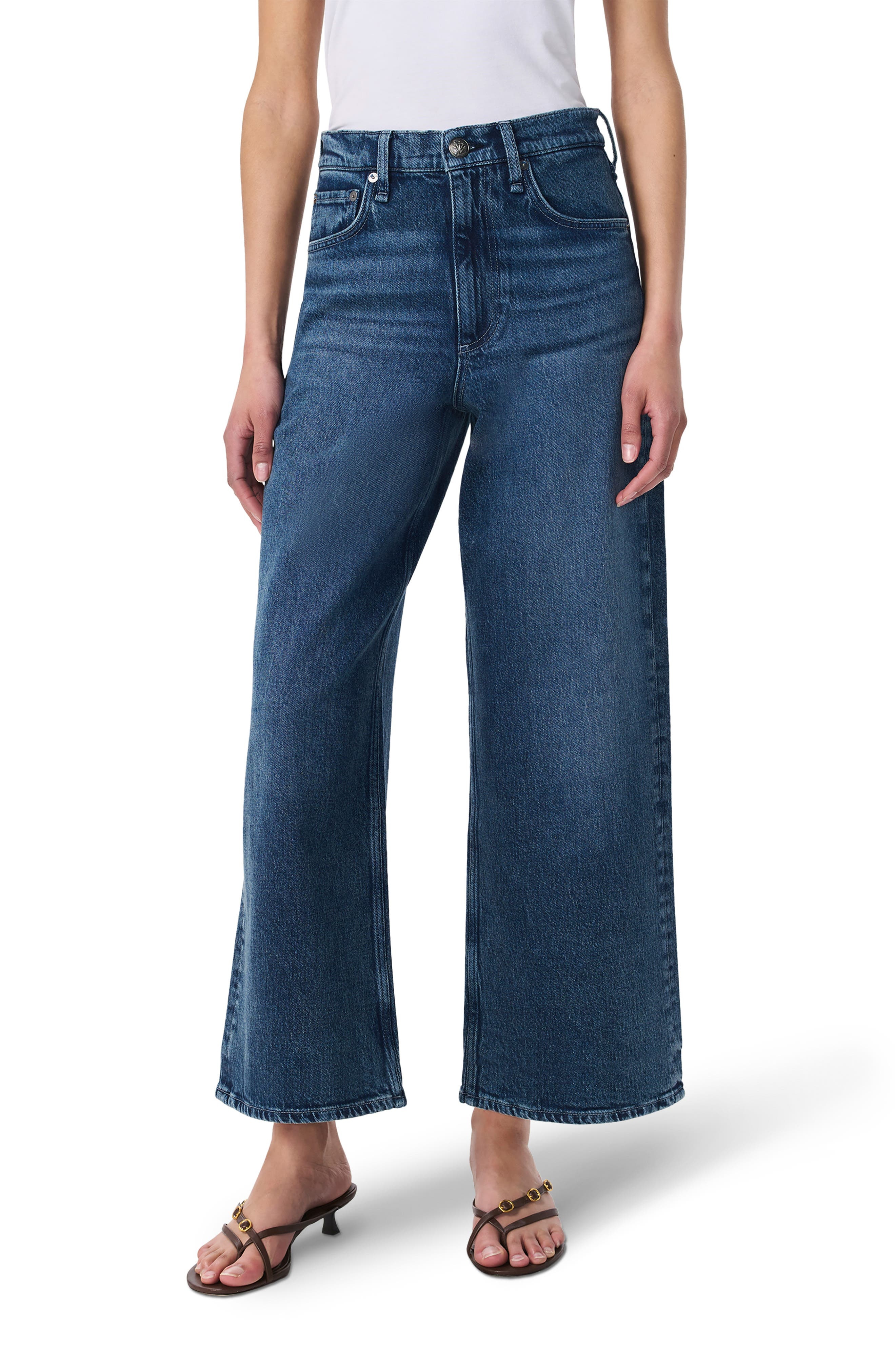 rag & bone Andi High Waist Ankle Wide Leg Jeans in Adeline at Nordstrom - 1