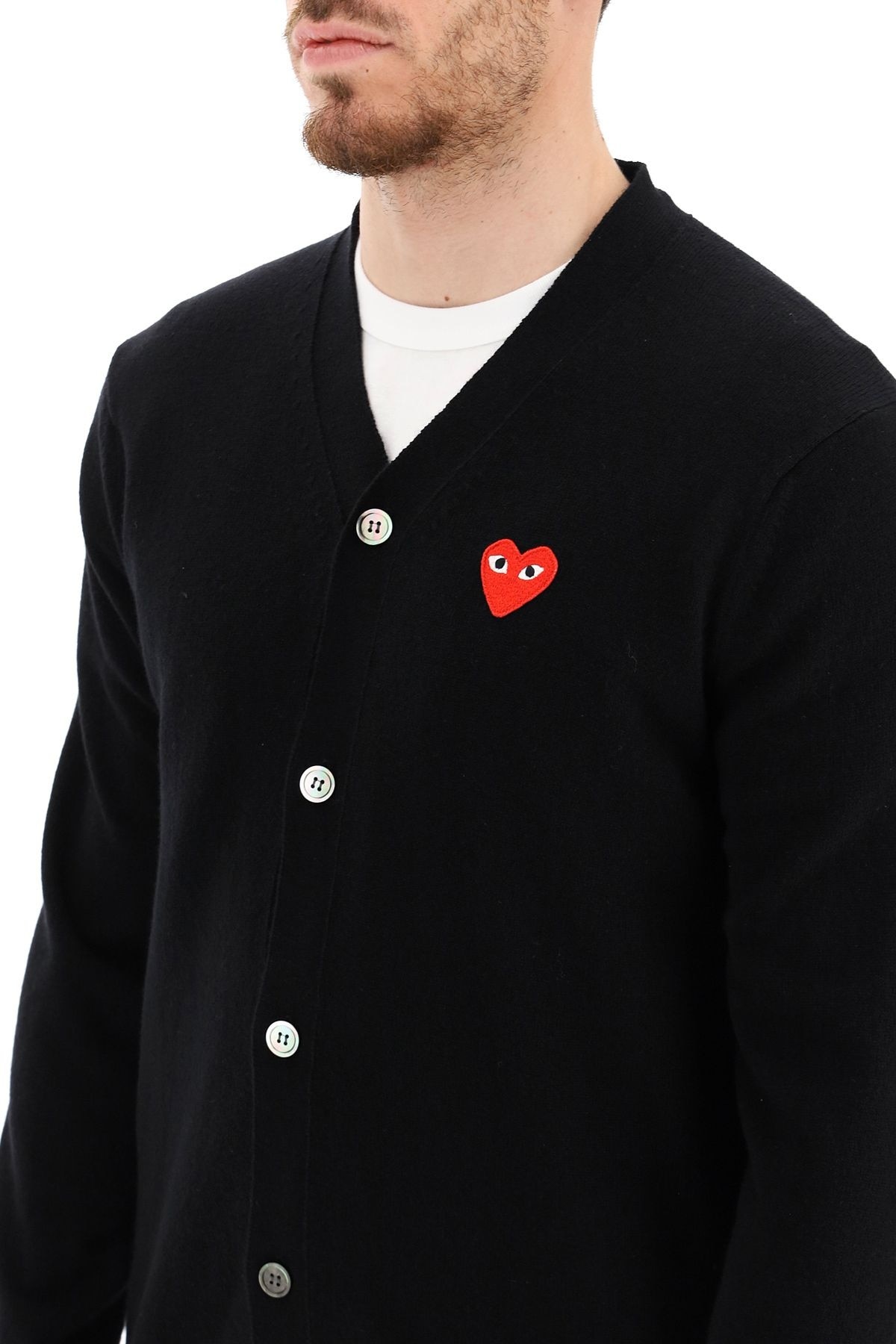 HEART PATCH CARDIGAN COMME DES GARCONS PLAY - 5