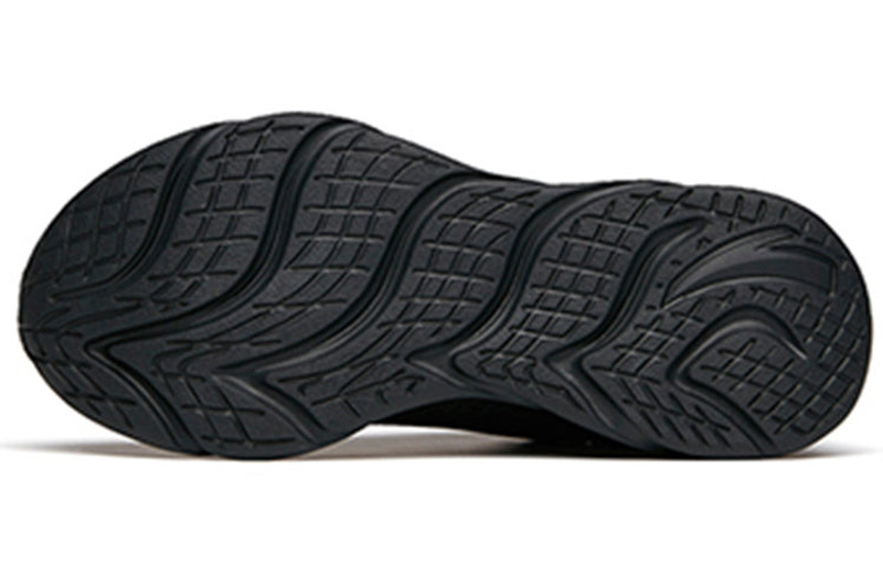 ANTA (WMNS) ANTA Running Series Sneakers Leather with Fleece 'Black' 122145571-10 outlook