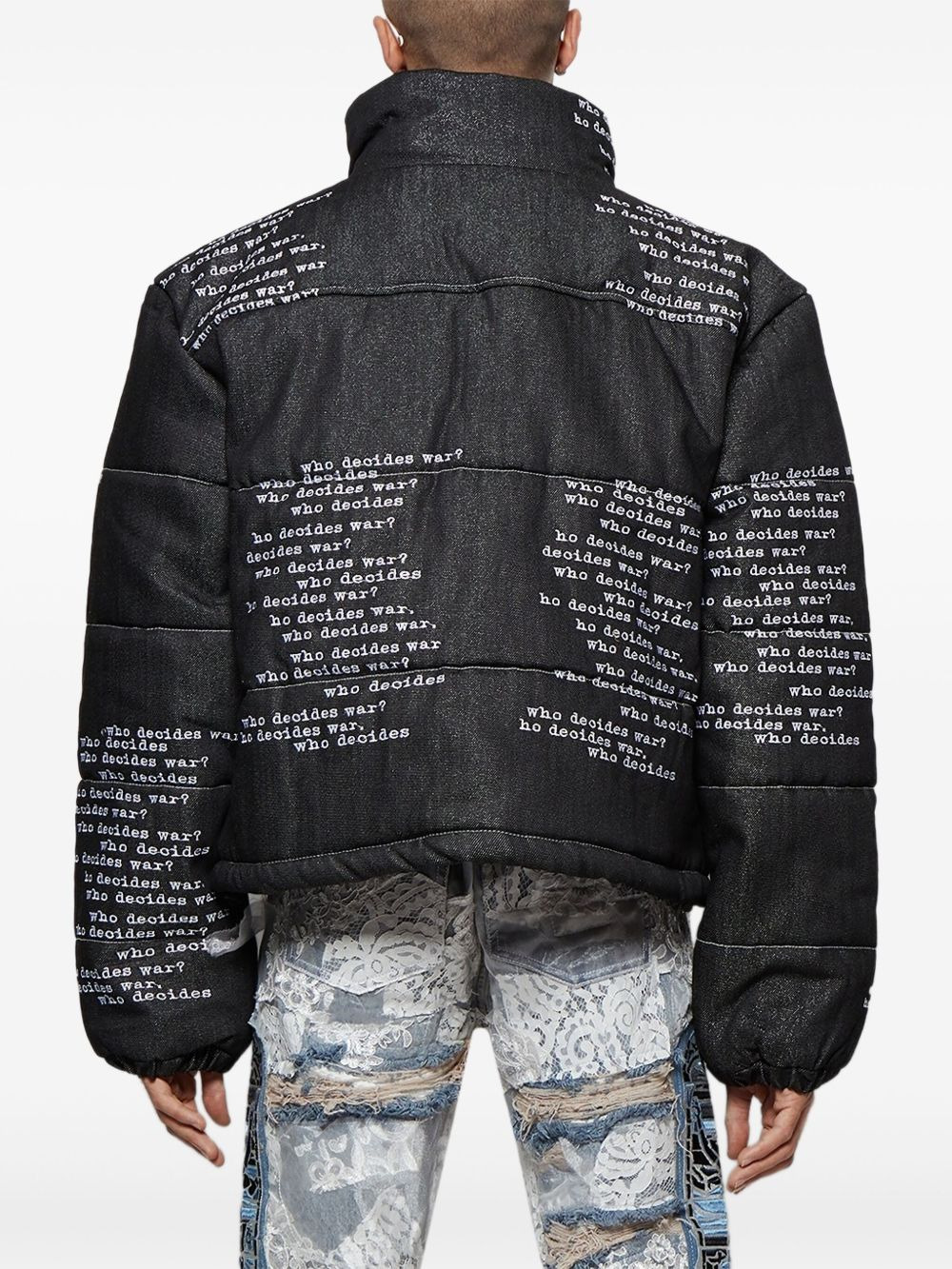 Signature Scripture puffer jacket - 5