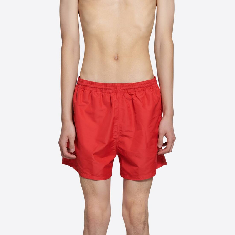 BALENCIAGA Men's Swim Shorts in Red outlook