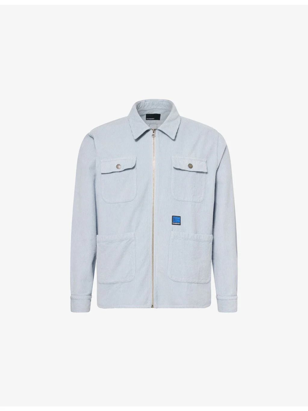 Zipped Corduroy Cotton Shirt - 1