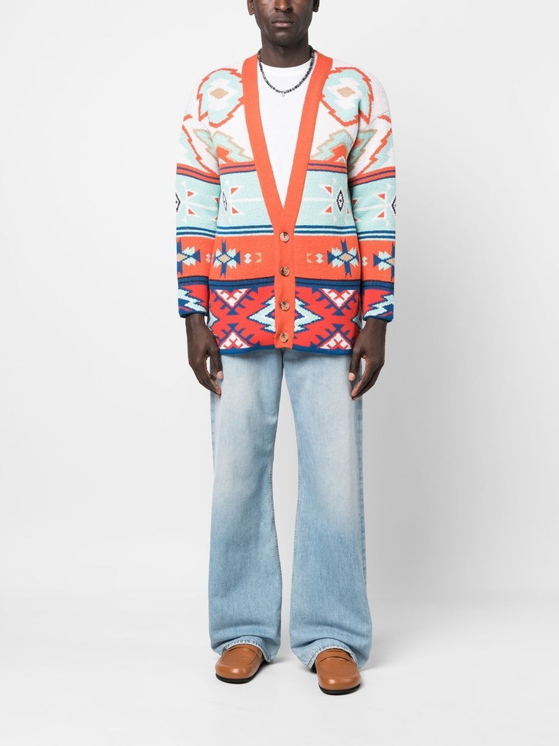 Alanui Desert Road jacquard cardigan outlook