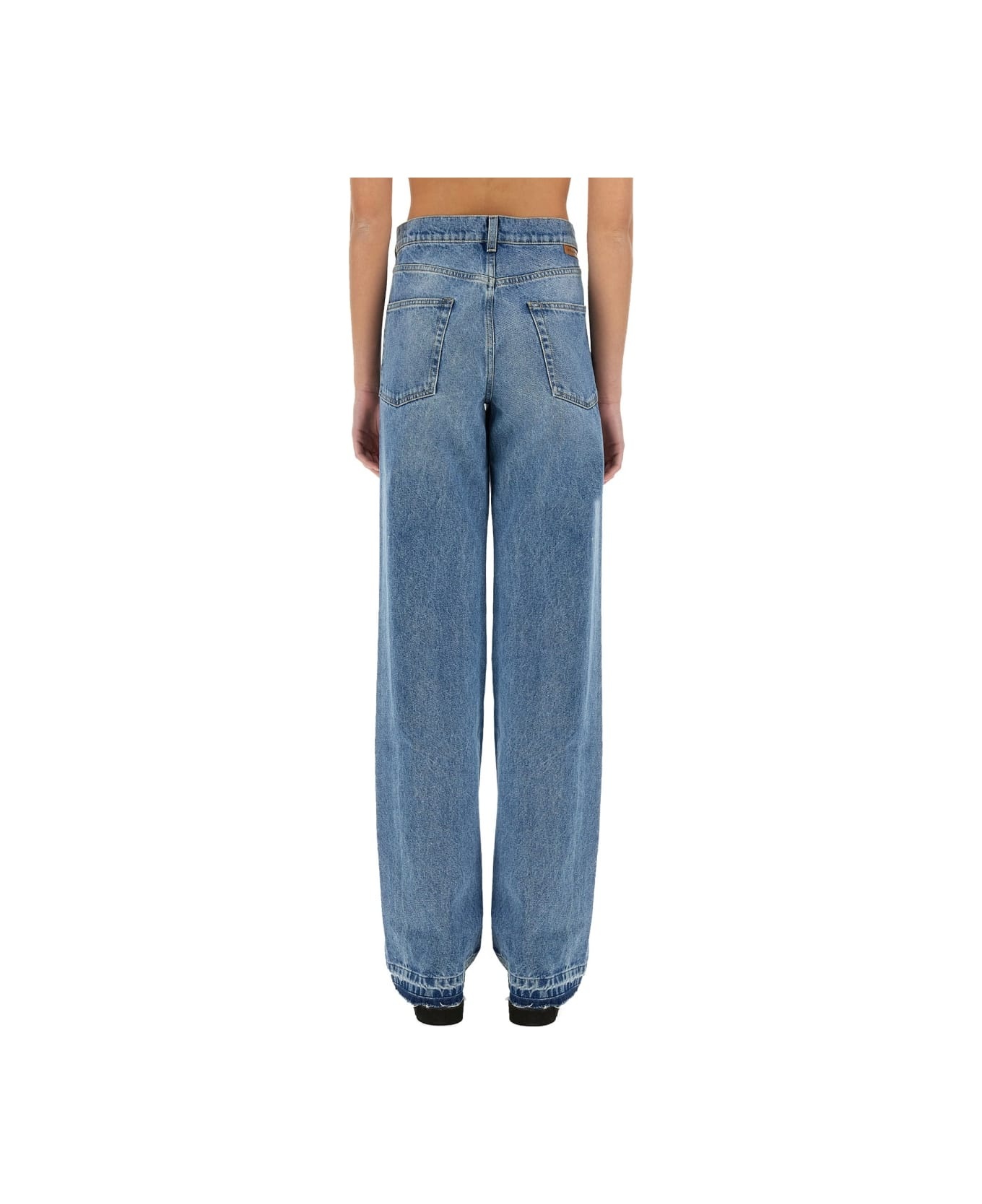 Straight-leg Jeans With Contrasting Panels - 3