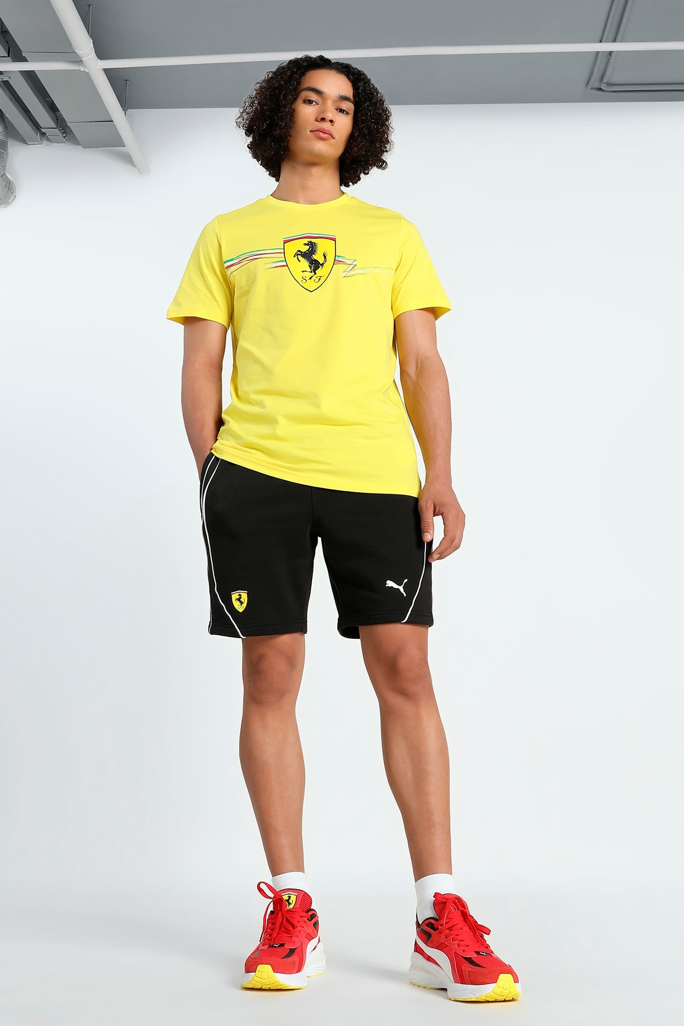Scuderia Ferrari Race Big Shield Men's Tee - 7