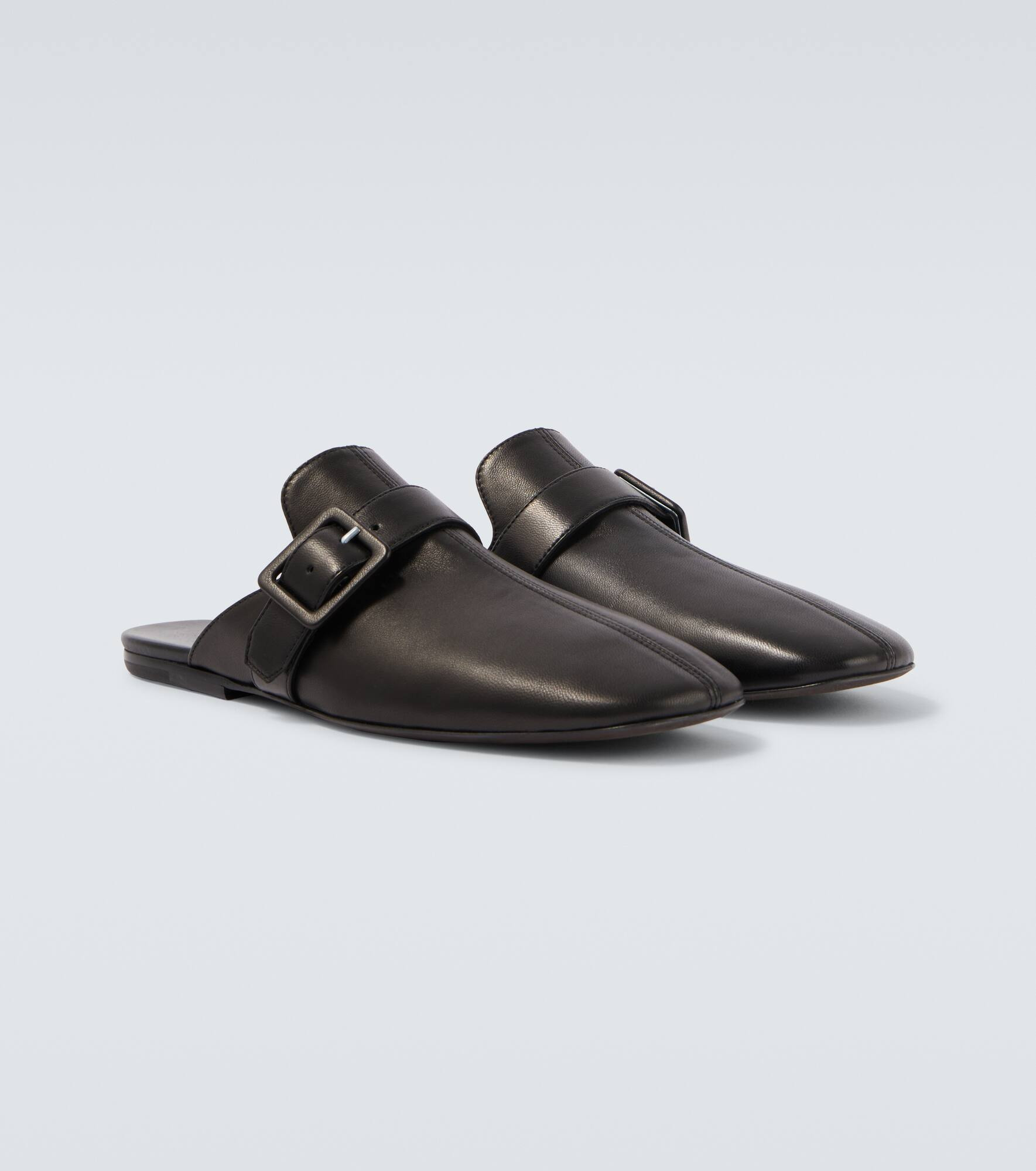Leather mules - 5