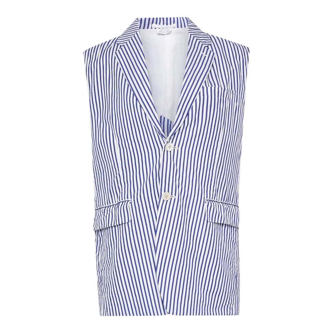 Cotton Broad Stripe Vest - 1