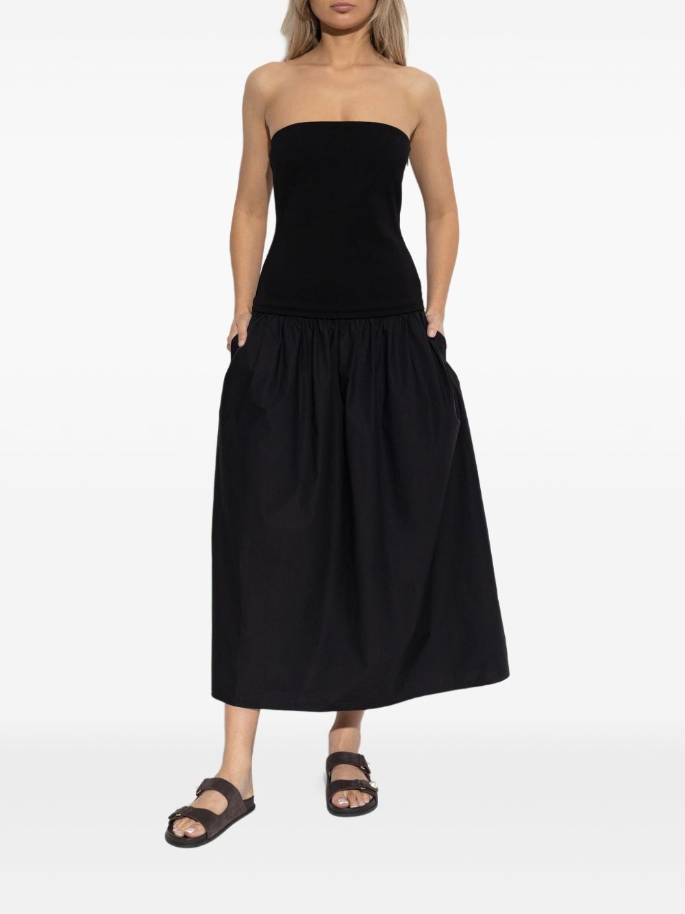 Irina strapless gathered maxi dress - 3