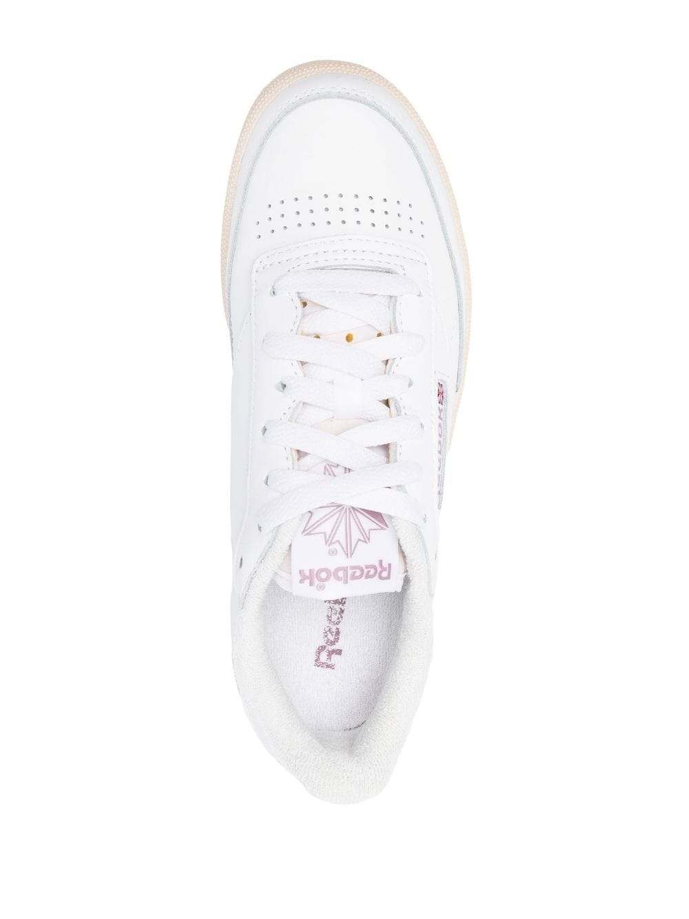 leather low-top sneakers - 4