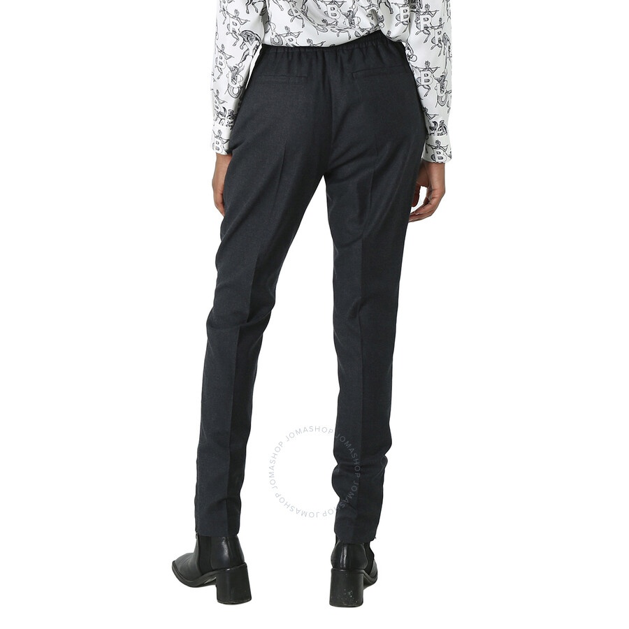 Burberry Dark Grey Melange Wool Lidywhs Trouser - 6