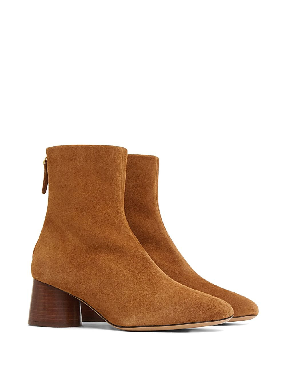55mm suede block-heel boots - 2