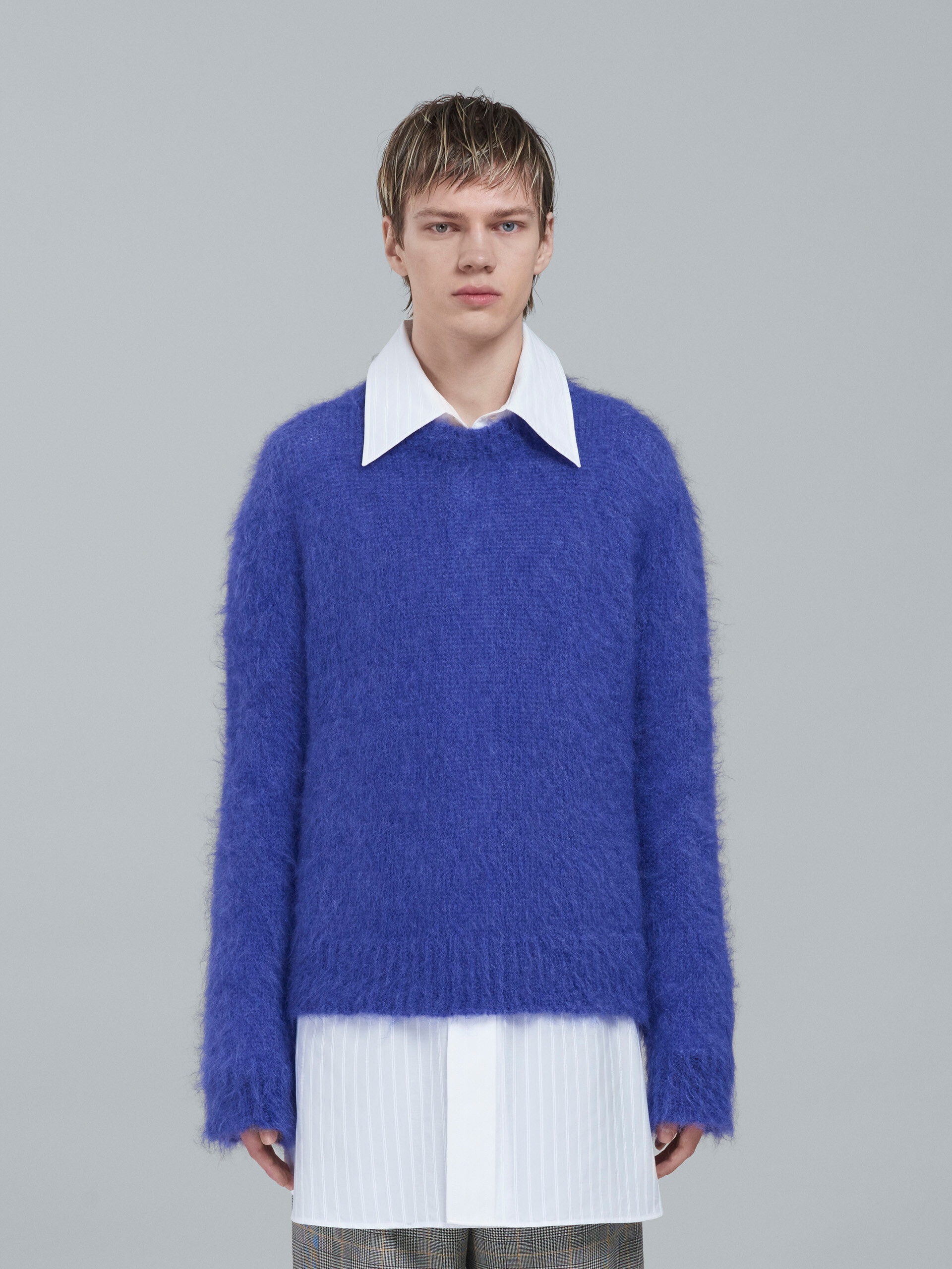 MOHAIR AND WOOL CREWNECK SWEATER - 2