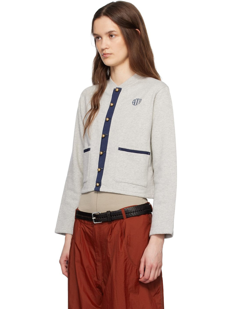 BODE Gray Heathered Cardigan outlook