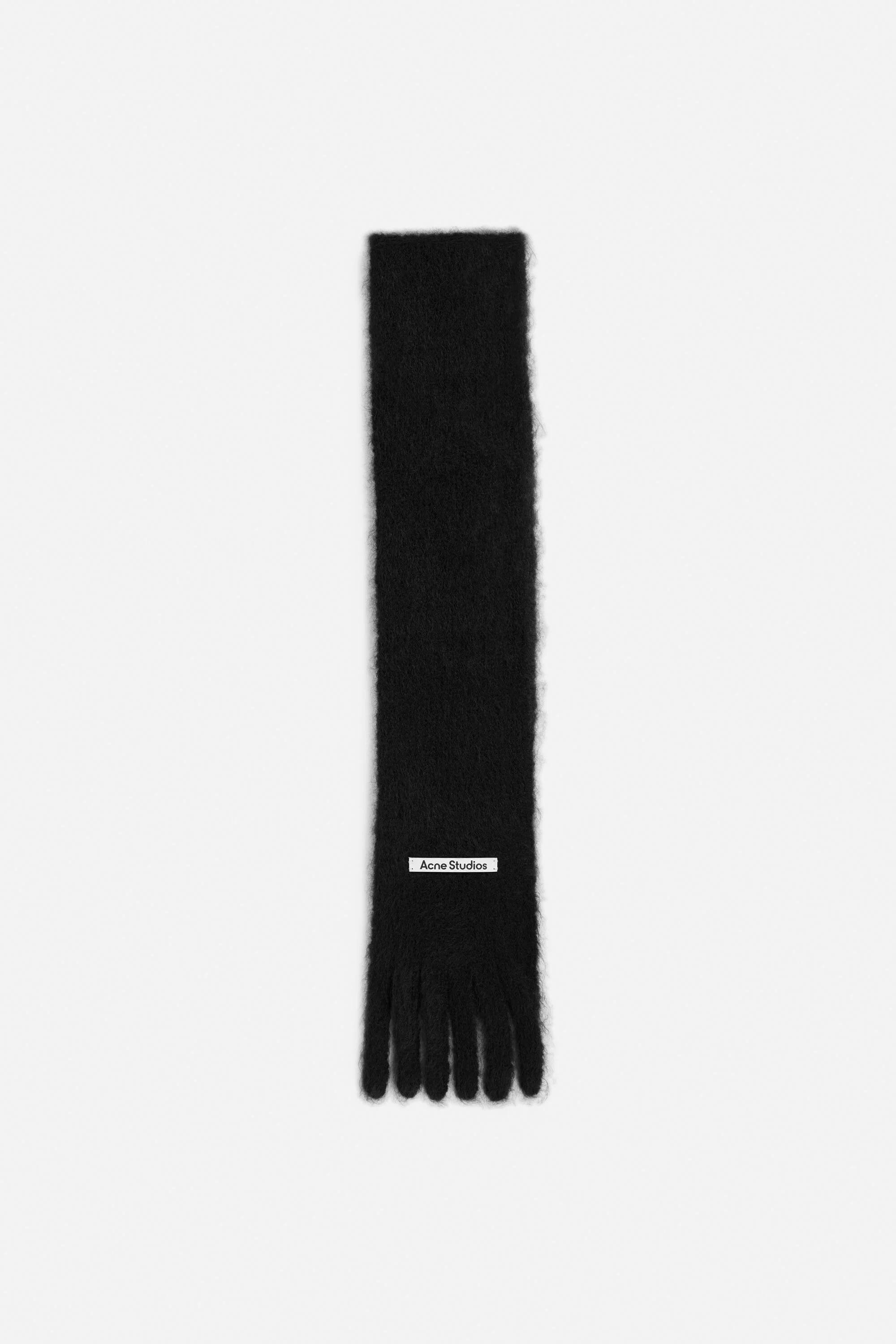 Skinny logo scarf - Black - 1