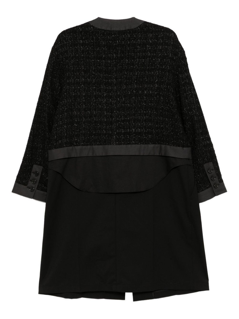 UNDERCOVER wool-blend tweed coat outlook