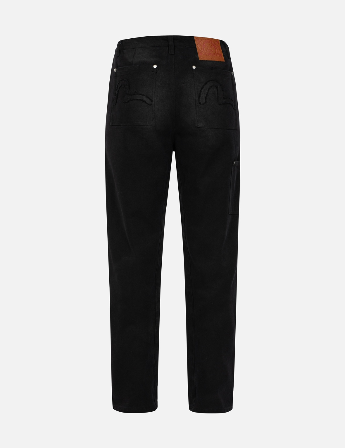 SEAGULL APPLIQUÉ EMBROIDERY BAGGY FIT CARPENTER PANTS - 2