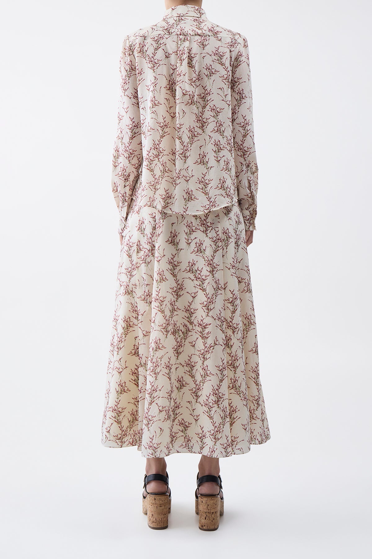 Henri Blouse in Ivory Multi Wool - 4