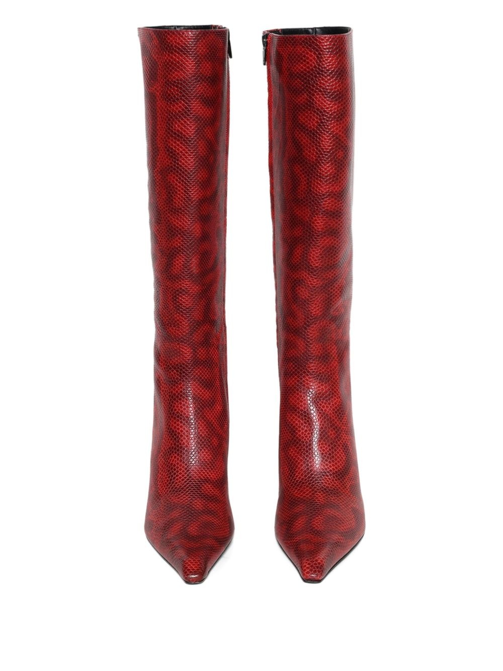 Vivica snakeskin-effect high boots - 2